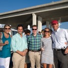 SCENE Committee members Mary Ramsey and Glen Gardner, festival Special Events Manager Scott Sowell, SCENE Committee co-chair Jackie Tyler Thomson, and Neil Thomson