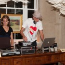 DJ Matthew Bowers entertains the crowd.